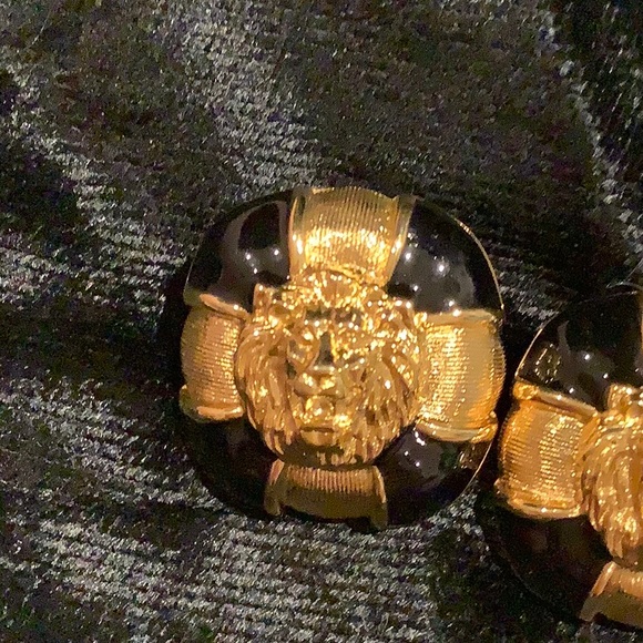 Anne Klein Lion Head Earrings - Picture 2 of 4
